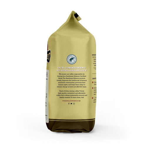2 Verena Street Pound Flavored Whole Bean Coffee, Cow Tipper, Medium Roast, Rainforest Alliance Certified Arabica