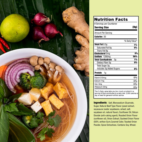 Essence of Lotus Instant Vegan Pho Soup Mix — 1-Pack, Ready-to-Eat Flavorful, Restaurant-Quality Pho Broth