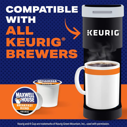 84 Maxwell House Breakfast Blend Mild Roast K-Cup Coffee Pods, ct Box