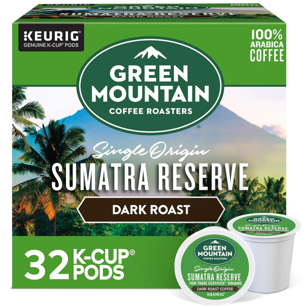 Green Mountain Coffee Roasters Sumatra Reserve Coffee, Keurig Single-Serve K-Cup pods, Dark
