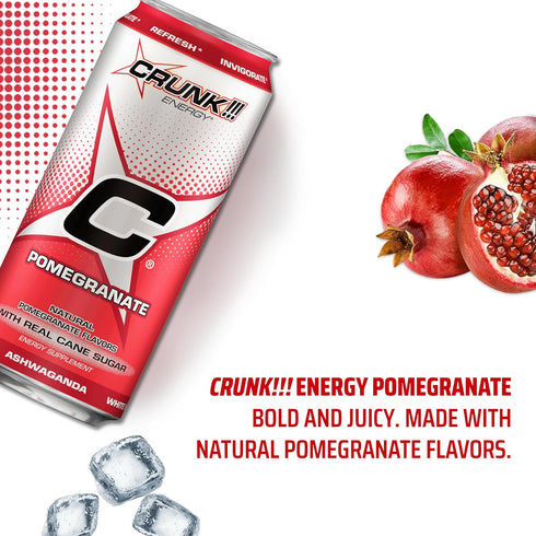 CRUNK!!! Energy 16oz 12pack Pomegranate