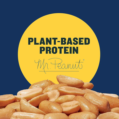 2.19lb PLANTERS Salted Peanuts Cocktail, Party Snack, Plant-Based Protein, After School Snack, Roasted in Peanut Oil