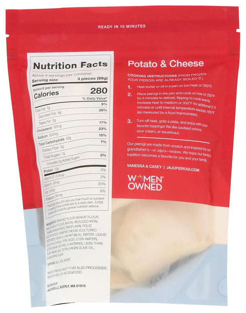 JAJU Frozen, 14 , Pierogi Potato Cheese, Ounce