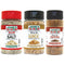 Jane's Krazy Mixed Up Seasonings Variety Pack of 3 - Mixed-Up Salt, Pepper, and Garlic