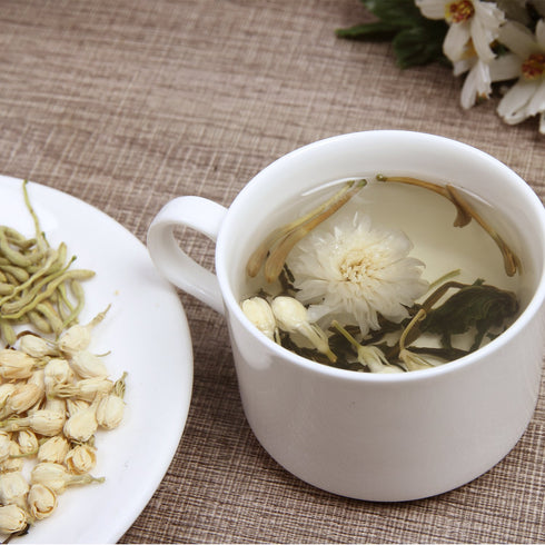 Elitea 3oz Honeysuckle Tea, Wild Lonicera Japonica Loose Buds, 100% Natural Herbal Tea