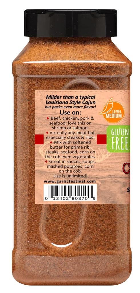 1lb. 4oz. Garlic Festival Foods California Cajun Garlic Seasoning Grande