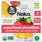 Noka Superfood Fruit Smoothie Pouches, Strawberry Pineapple, Healthy Snacks with Flax Seed,