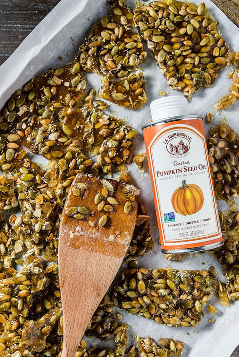 La Tourangelle Toasted Pumpkin Seed Oil - Great for Cooking, Salad Dressings, Pastas, Spreads - Health and Beauty Oil,