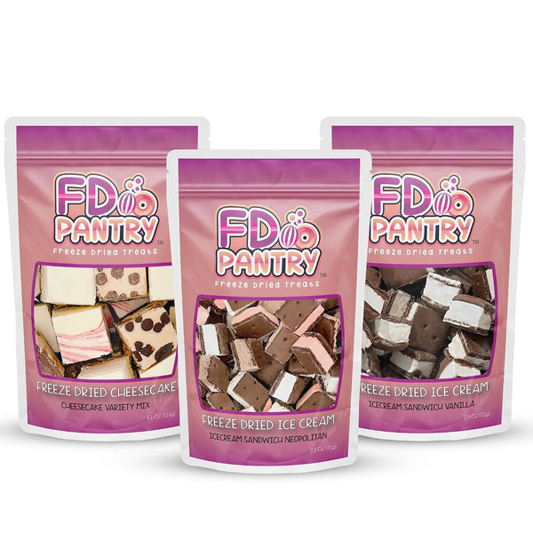 Freeze Dried Cheesecake Bites & Ice Cream Sandwich Bites - New York