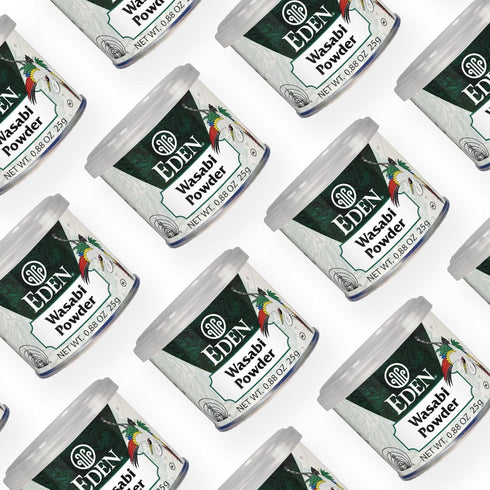 Eden Wasabi Powder with Real Japanese Horseradish, Fiery, Traditionally Made in Japan, 0.88 oz