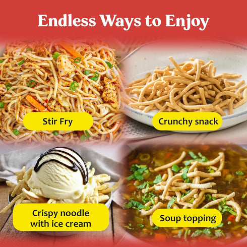 12 oz Sun Luck Chow Mein Noodles Classic Chinese-Style Egg Noodles for Stir-Fry, Chow Mein & Lo Mein; Quick-Cooking
