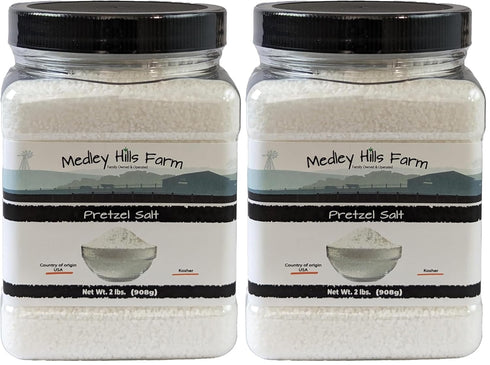 Pretzel Salt by Medley hills farm 2 lbs. in Reusable Container -