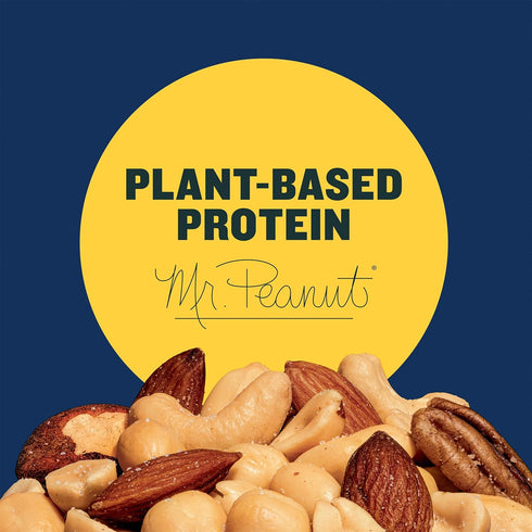 10 Oz PLANTERS Cashews Roasted Lightly Salted Mix Nuts Snack - Plant-Based Protein Party Snacks, Canister