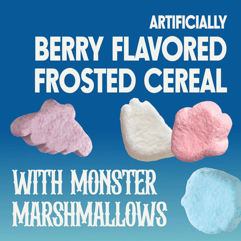 General Mills 9.6 oz Boo Berry Cereal with Monster Marshmallows, Kids Breakfast Cereal, Halloween Limited Edition