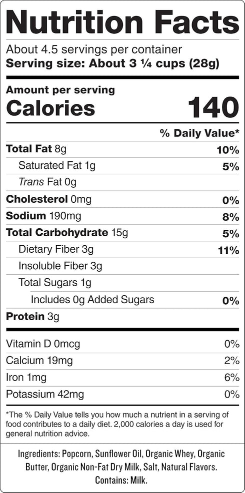 12ct, 1oz SkinnyPop Butter Popcorn , Individual Snack Size Bags, Skinny Pop, Healthy Popcorn Snacks, Gluten Free