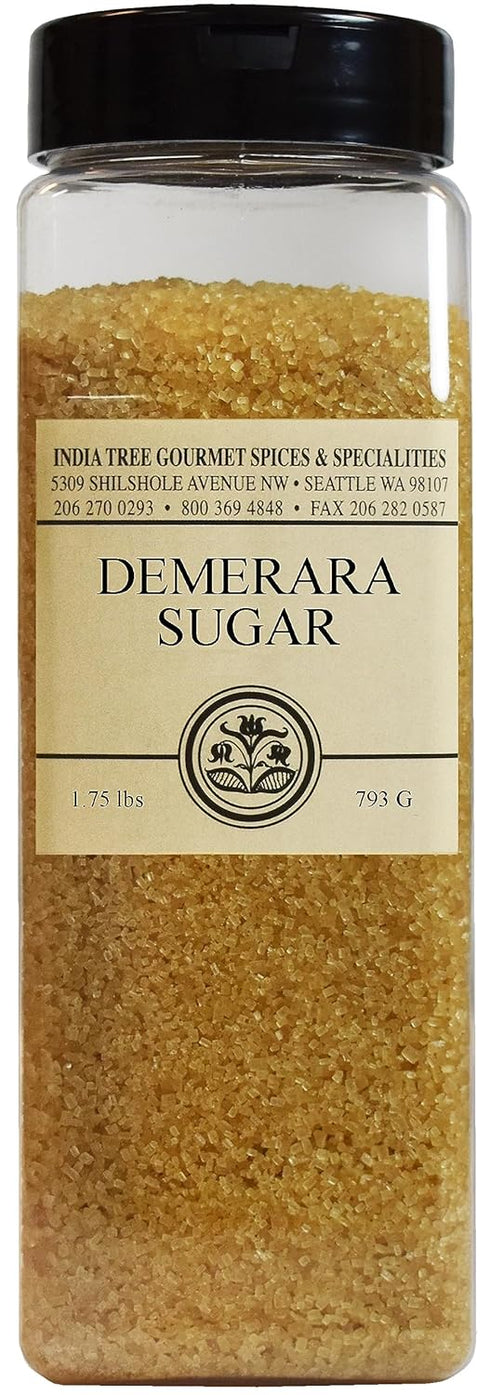 India Tree Demerara Sugar, 1.75 lb | Vegan, Non-GMO, Gluten-Free and Fair