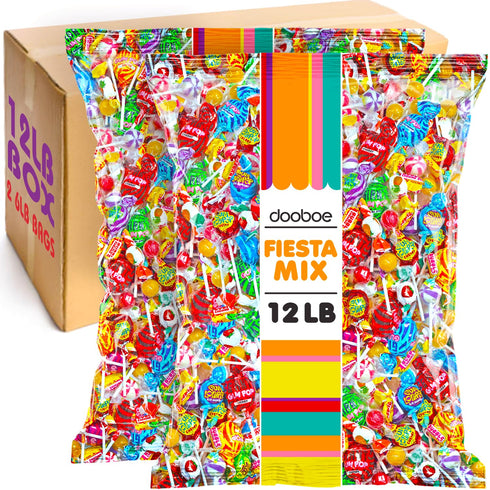 Bulk Candy 12 LB Bulk Pinata Candy (Over 650 Pieces) Assorted Lollipops,