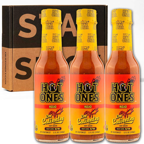 Hot Ones Los Calientes Rojo Hot Sauce Made With Natural Ingredients &