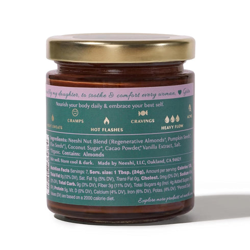 7 NEESHI Hormone Balancing Dark Cacao Spread for Women Bloating Relief & Menopause Support Low Sugar, Vegan