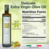25.5 Oz (Pack 1) Delicate Italian Extra Virgin Olive Oil Cold Pressed - Light Olive Oil for Cooking and Frying