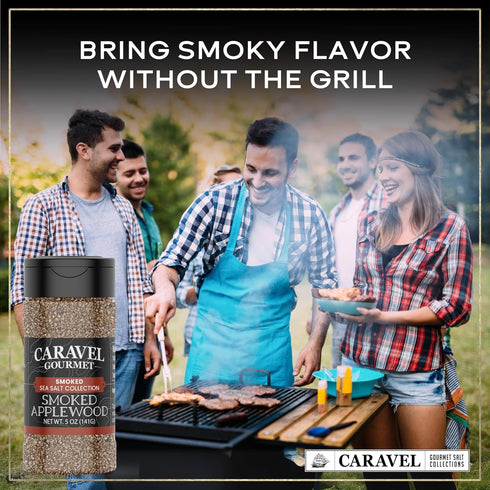 5 oz Smoked Applewood Salt for Finishing and Grilling Natural and Aromatic Applewood Smoked Salt Seasoning Meats