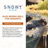 Rimming 3oz Snowy River Holiday Gingerbread Flavored Cocktail Sugar - All Natural Sugar for Stunning Drinks, Vibrant