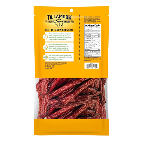 Country 10 (Pack 2) Tillamook Smoker Zero Sugar Spicy Jalapeo Keto Friendly Smoked Sausages, Ounce