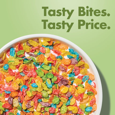 32 OZ Malt-O-Meal Fruity Dyno Bites Cereal, Gluten Free Breakfast Cereal with Fruity Flavor, Resealable Bag