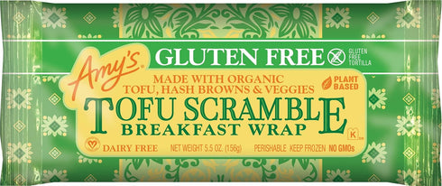 Amy's Wraps, Tofu Scramble Breakfast Wrap, Gluten Free, 5.5 oz