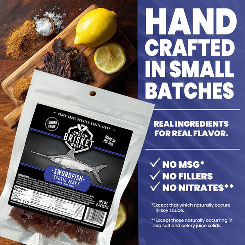 Generic SWORDFISH JERKY - Premium Ocean Fish - Gourmet Seafood Snack - Unique Deep Sea Fisherman Gift - Cool Guy
