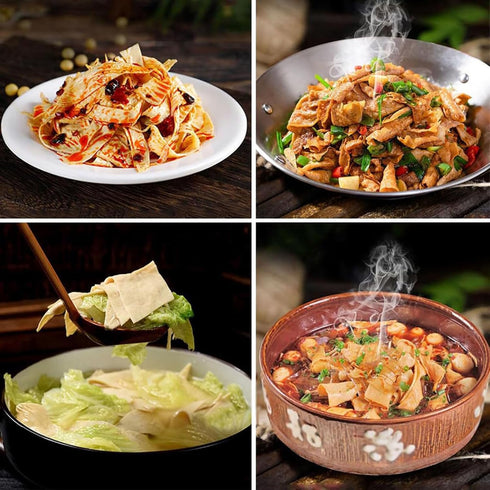 Generic Sheets,138g/4.8oz Dishes,2 pack Tofu Skin,Tofu Skin Handmade Dried Bean Curd Soybeans Skin,Containing