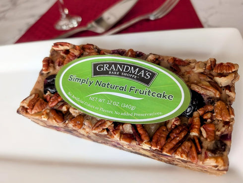 12 Grandma's Simply Natural Fruitcake, Finest Natural Ingredients, Free From Artificial Colors, Flavors, and Added