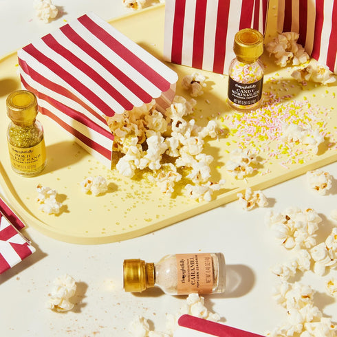 Set, 10 5 Thoughtfully Gourmet, Movie Night Popcorn Includes Yellow and Mixed Popcorn Kernels, Paper Bags, Seasonings