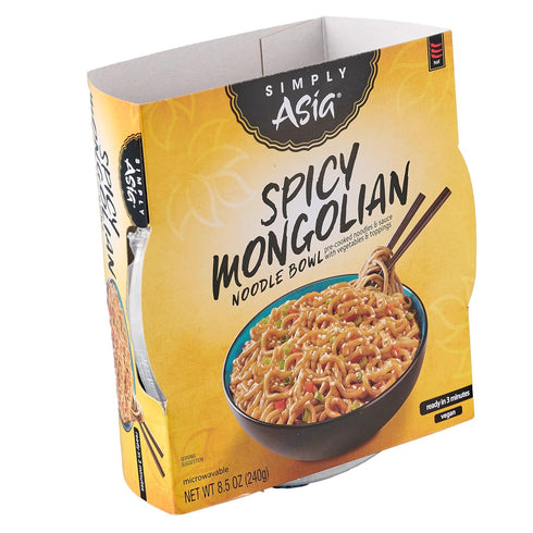 8.5 oz (Pack 6) Simply Asia Spicy Mongolian Noodle Bowl