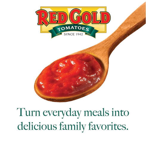 14.5 6-Pack Red Gold Petite Diced Tomatoes, Kosher and Gluten Free, Ounce Cans