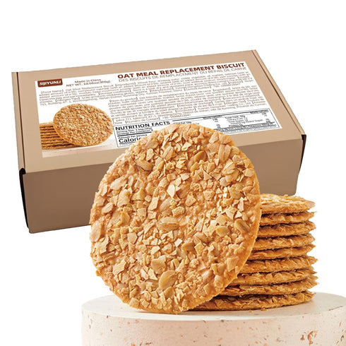 SIJIYUNLI -Oat Meal Replacement Biscuit 300g/10.58oz Coarse Grains|Nutritious Meal Replacement|High Dietary Fiber|Low Sugar