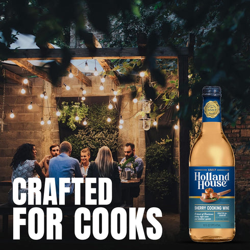 16 OZ Holland House Sherry Cooking Wine, Ideal for Cooking, Roasting and Marinating, FL