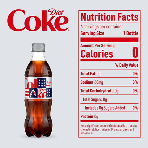 16.9 oz 6 Pack Diet Coke Diet Soda, fl Bottles, - Cola Soft Drinks