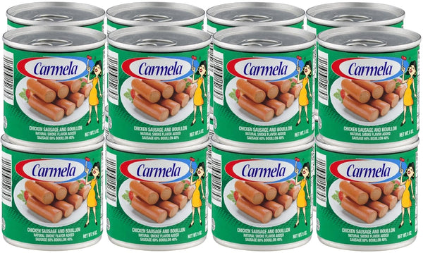 Carmela Chicken Sausage and Bouillon, Natural Smoke Flavor, 5 oz (Pack of 16)