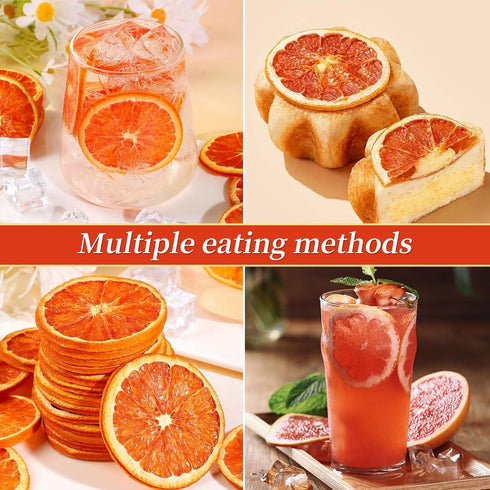 iGAOZM Slices,7.05oz/200g,Dried 52+ Dehydrated Blood Orange Blood Orange Slices for Cocktails,No Sugar Added,Dried