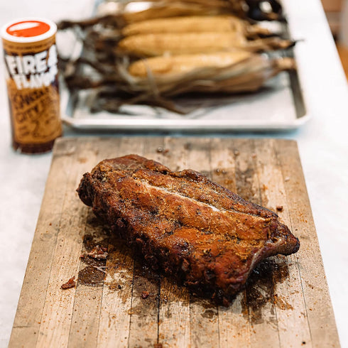 9oz Fire & Flavor Texas Style Brisket Dry Rub Seasoning - BBQ Rub for Beef, Chicken, and Pork