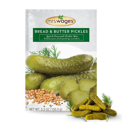 Mrs. Wages Zesty Bread and Butter Pickles Quick Process Mix, Quick and