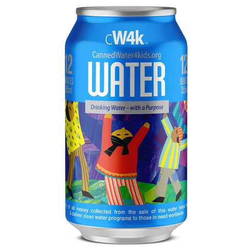 CannedWater4Kids (CW4K) CW4K Purified Canned Water in 12-oz Aluminum Cans. BPA-free. Eco-friendly. (1 Case,