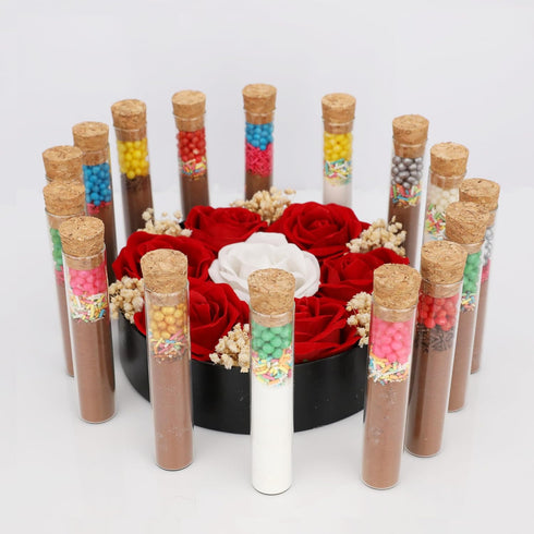 ByBeam Pack 20 of Hot Chocolate Favors for Guest, Hot Chocolate in Test Tube, Winter Wedding Favors, Engagement
