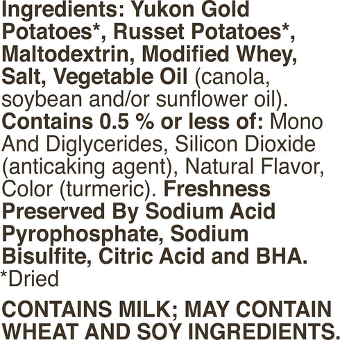 4 (Pack 8) Betty Crocker Yukon Gold Mashed Potatoes, ounces