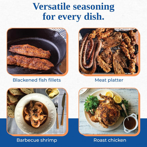 Pack, 2 oz 7 oz 5-Pack Magic Seasoning Blends Variety Blackened Fish & Meat Spices, Seasonings for Cooking, Poultry