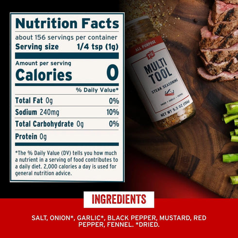 PS Seasoning Multi Tool - Steak Seasoning for Grilling - All-Purpose Seasonings and Spices for Cooking, with Garlic