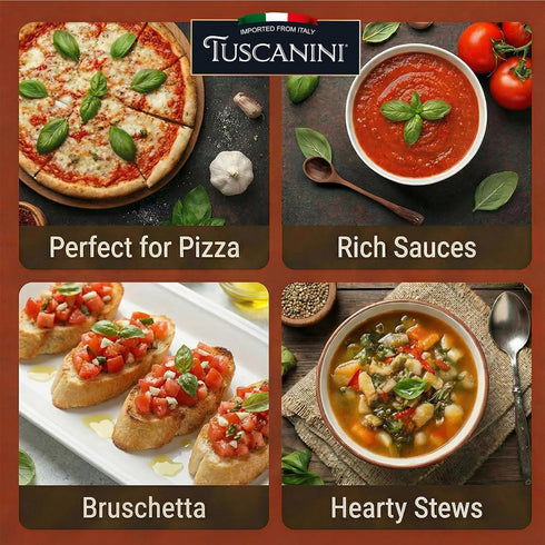 14.1 oz (4 Pack) 100% Tuscanini Italian Whole Peeled Tomatoes, | Italian Canned Tomatoes | Delicious Taste | Perfect