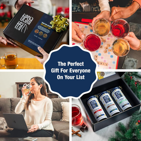 Set, 3 Pack, Tiesta Tea - Holiday Loose Leaf Tea Gift High to Non-Caffeinated Holiday Blends, Tins of Hot & Iced Brews