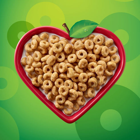 19 oz (Pack 7) Cheerios Apple Cinnamon , Breakfast Cereal, Gluten Free, Whole Grain Oats